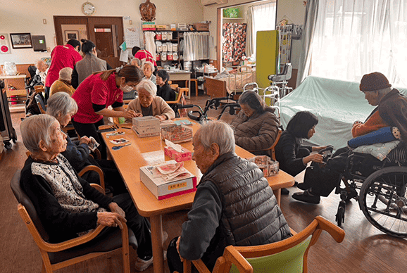 食事介助の様子